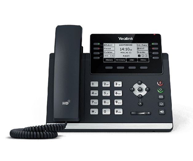 Yealink SIP-T43U 12-Line IP Phone 3.7' 360x160 Pixel Graphical LCD with Backlight Dual USB