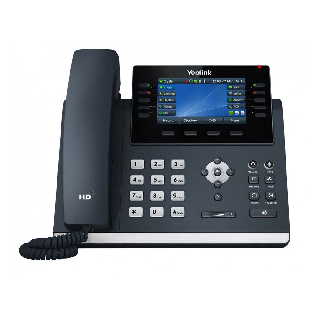 Yealink SIP-T46U 16-Line IP Phone 4.3' 480x272 Pixel Color LCD with Backlight Dual USB Ports