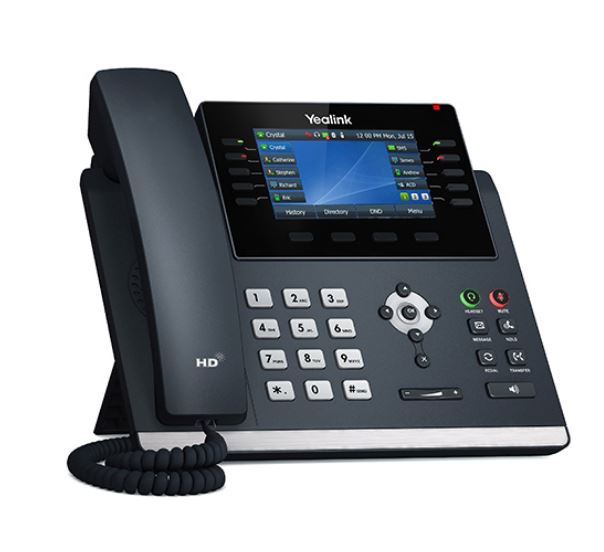 Yealink SIP-T46U 16-Line IP Phone 4.3' 480x272 Pixel Color LCD with Backlight Dual USB Ports