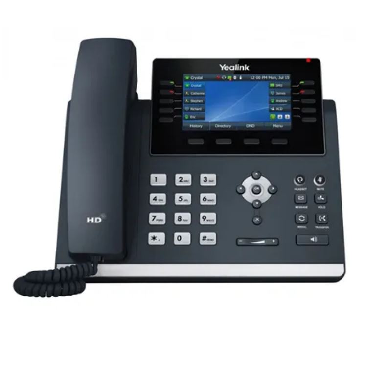 Yealink SIP-T46U 16-Line IP Phone 4.3' 480x272 Pixel Color LCD with Backlight Dual USB Ports