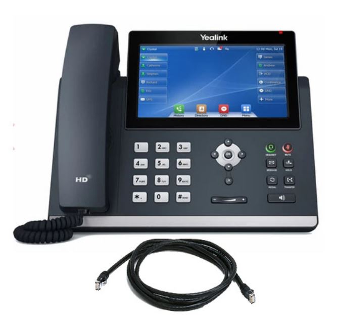 Yealink SIP-T48U T48U 16 Line IP phone 7' 800x480 pixel colour touch screen Optima HD voice Dual