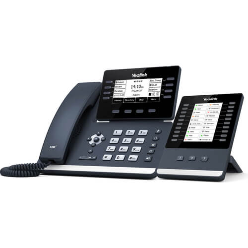 Yealink SIP-T53W 12-Line IP Phone 3.7-Inch Display HD Voice Dual Gigabit Bluetooth Wi-Fi