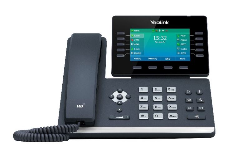 Yealink SIP-T54W 16 Line IP HD Phone 4.3' 480 x 272 Colour Screen HD Voice Dual Gig Ports