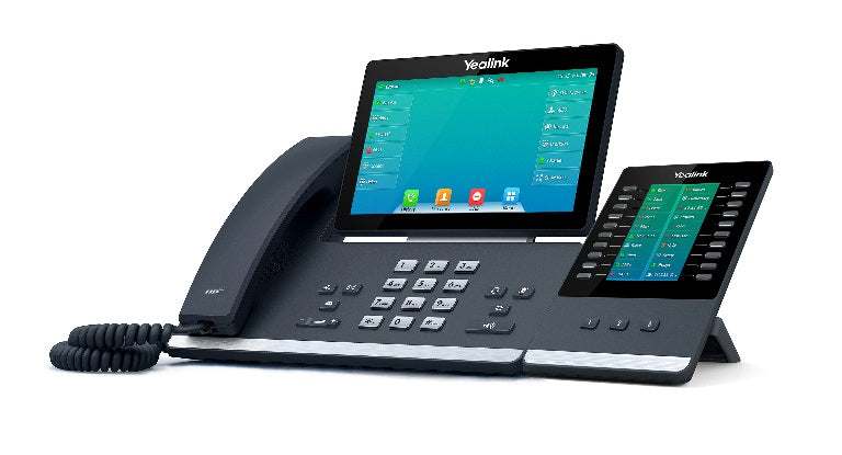 Yealink SIP-T57W 16-Line IP Phone 7-Inch Color Display HD Voice Dual Gigabit Bluetooth Wi-Fi