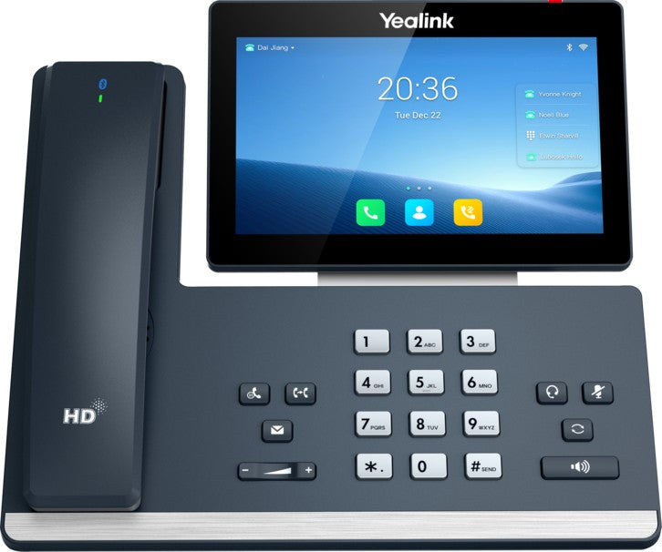 Yealink SIP-T58WP 16-Line IP HD Android Phone Color Touch Screen Bt Handset (BTH58) HD Voice