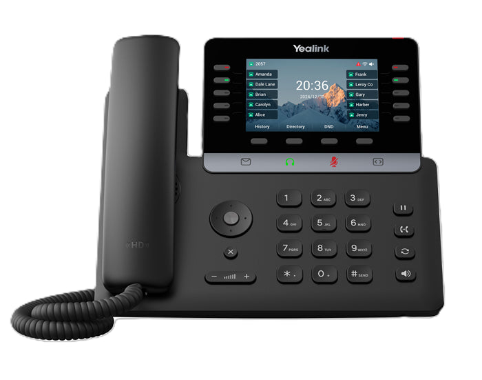 Yealink SIP-T74U IP Phone, 4.3' Color Display, 16 SIP Accounts, HD Voice, USB & PoE, Linux 6.1, TEE Encryption