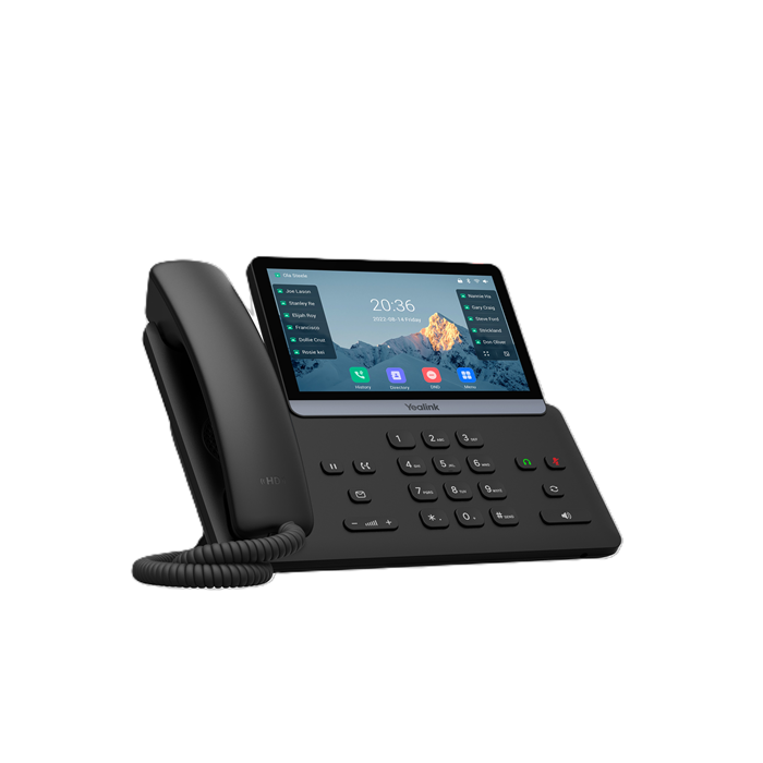Yealink SIP-T77U IP Phone 7' Touchscreen 16 SIP Accounts Dual USB HD Voice PoE Linux 6.1 Tee