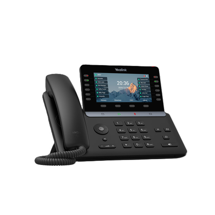 Yealink SIP-T85W IP Phone 5.5-Inch Display 16 SIP Accounts Bluetooth 5.0 Wi-Fi 6