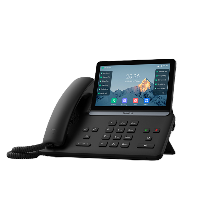 Yealink SIP-T87W IP Phone 7-Inch Touchscreen 16 SIP Accounts Bluetooth 5.0 Wi-Fi 6