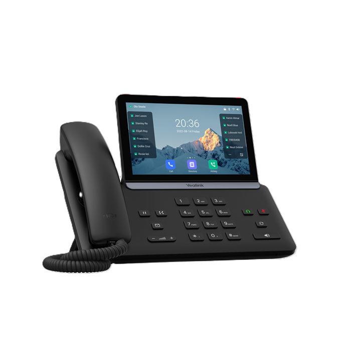 Yealink SIP-T88W IP Phone 7' Touchscreen Android 13 HD Voice Bluetooth 5.0 Wi-Fi 6 Dual USB PoE
