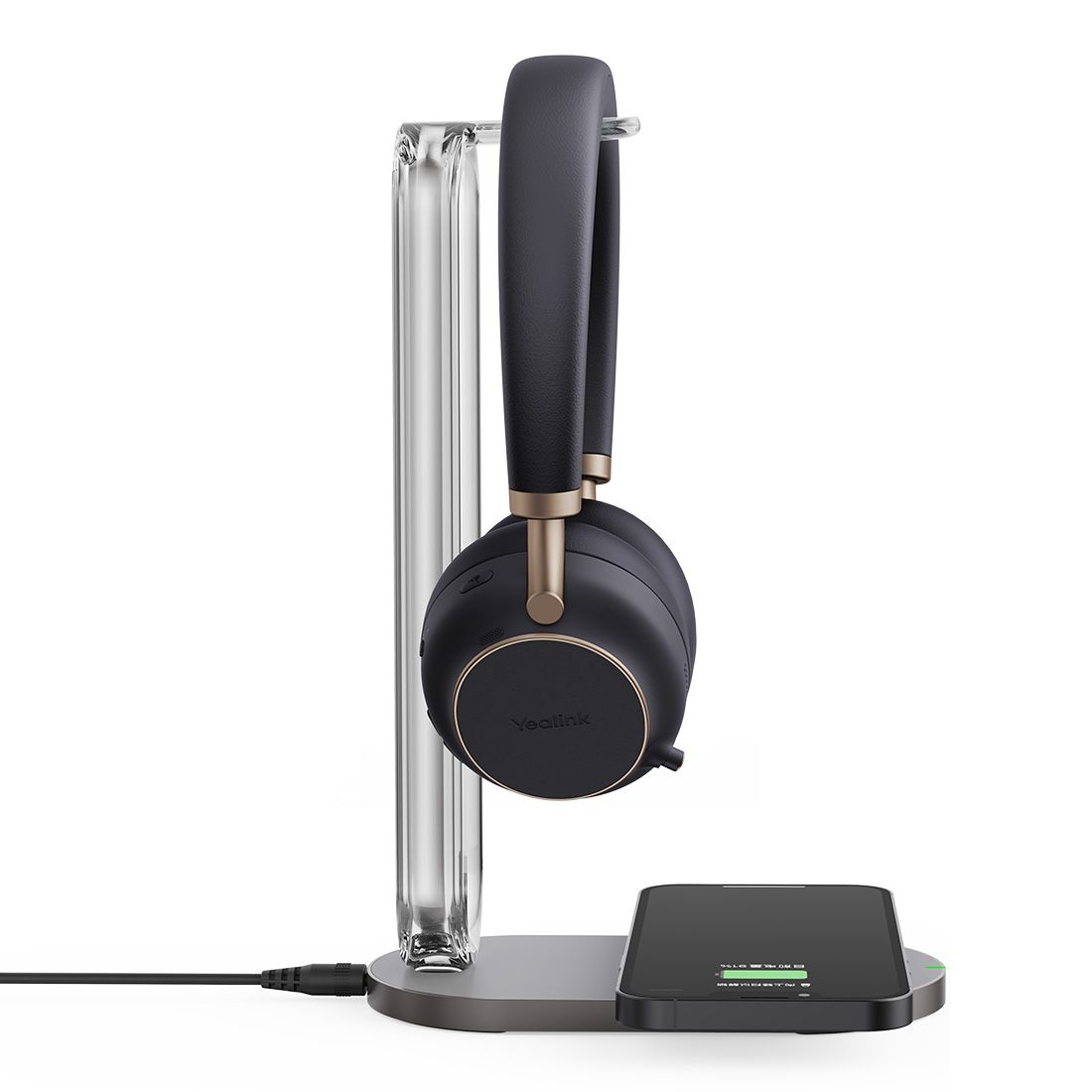 Yealink BH76-CH-BL-TEAMS ANC Bluetooth Headset Black USB-a with Charging Stand
