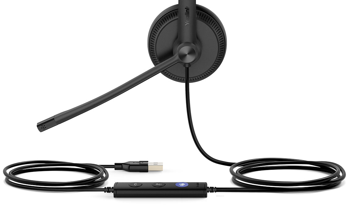 Yealink UH34-Mono-UC UC USB Headset Lightweight All-Day Wearing Comfort Ear Wideband