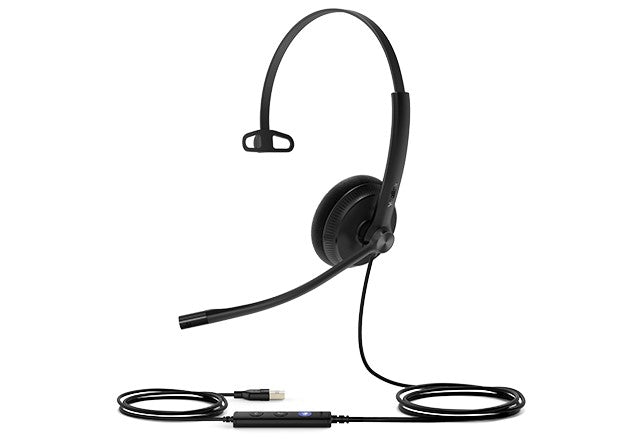 Yealink UH34-Mono-UC UC USB Headset Lightweight All-Day Wearing Comfort Ear Wideband