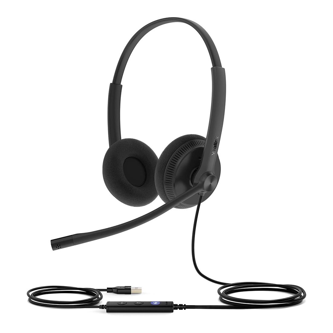 Yealink UH34L-Dual-UC Lite Dual UC USB Headset Lightweight All-Day Wearing Comfort Ear