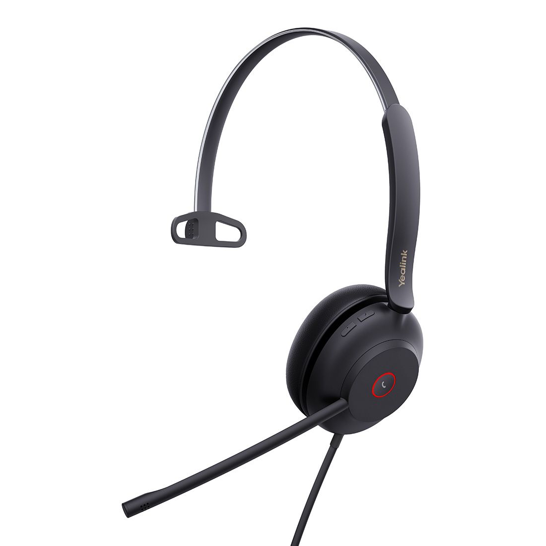 Yealink UH37 Mono UC USB-C/A Mono USB Wired Headset UC USB-C/A 35mm Speaker Busylight Leather