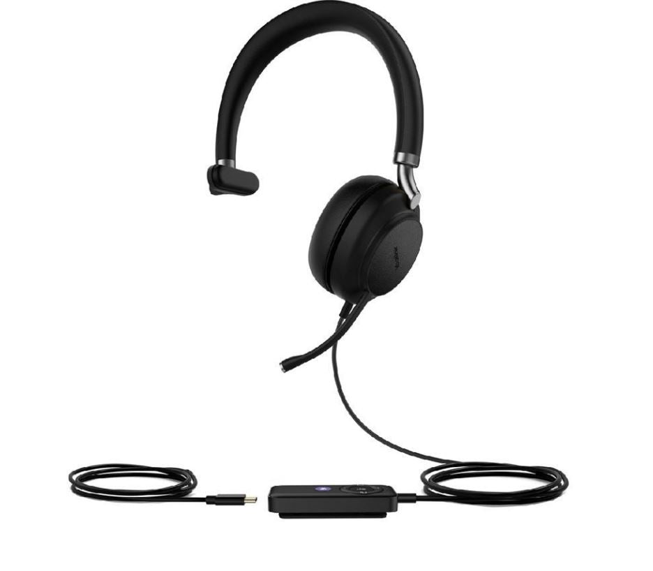 Yealink UH38-M-UC-C UH38 Mono USB/Bluetooth Headset USB-C UC With Dual Noise-Canceling Mics