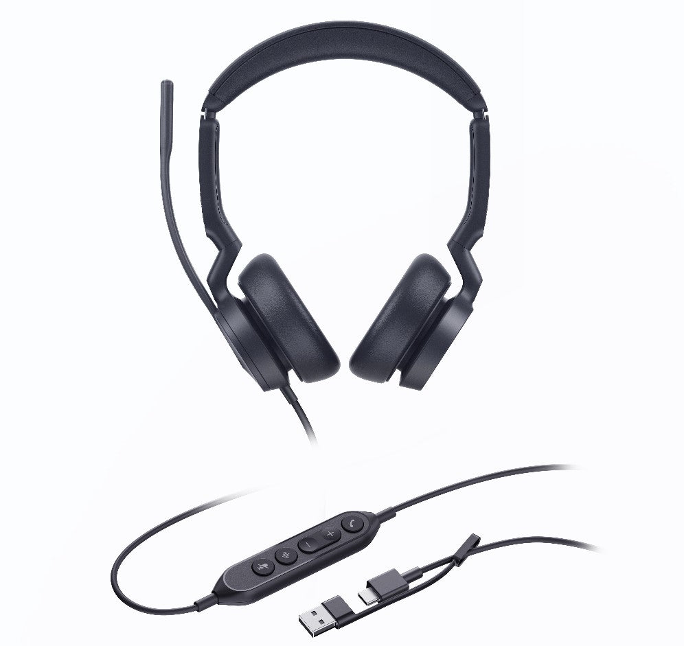 Yealink UH46-D-UC-CA Dual UC USB-C/A Unified Communications USB Wired Headset