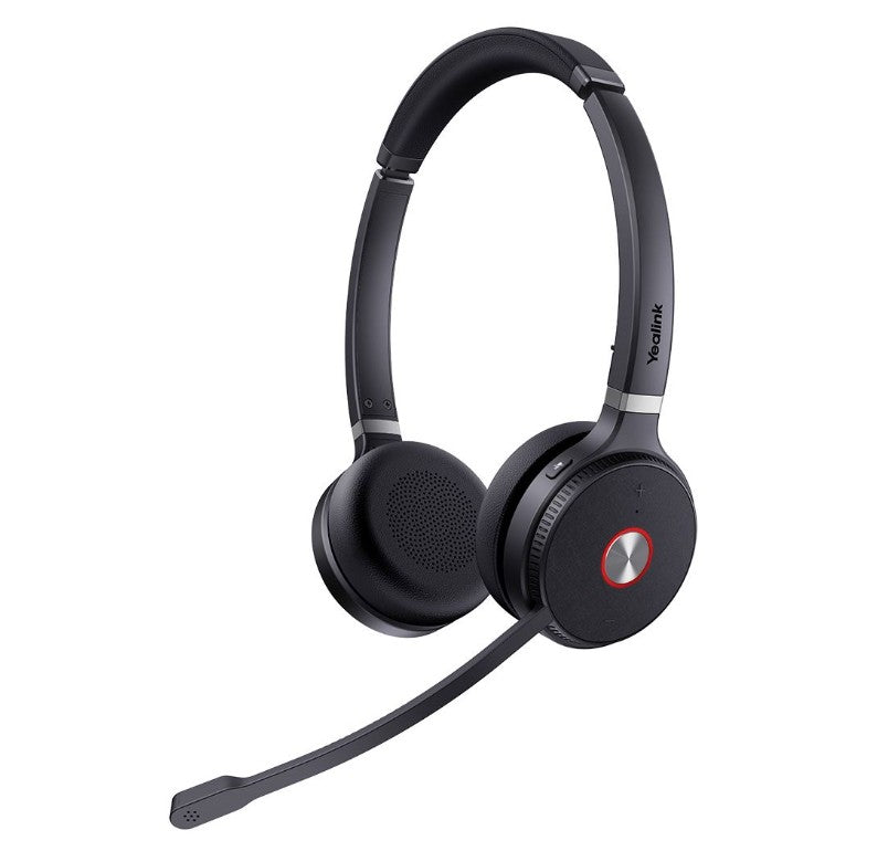 Yealink WH62-Dual-UC WH62 Dual UC DECT Wireless Headset Busylight On Headset Leather Ear Cushions