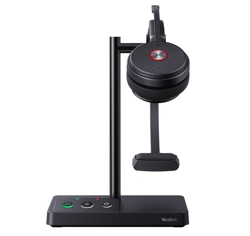 Yealink WH62 Mono UC DECT Wireless Headset, Busylight On Headset, 2 Micro-USB Connection, Leather Ear Cushions (IPY-WH62-MONO-TEAMS alterna