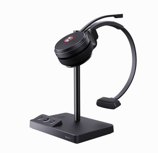 Yealink WH62-M-UC Mono UC DECT Wireless Headset Busylight on Headset 2 Micro-USB Connection