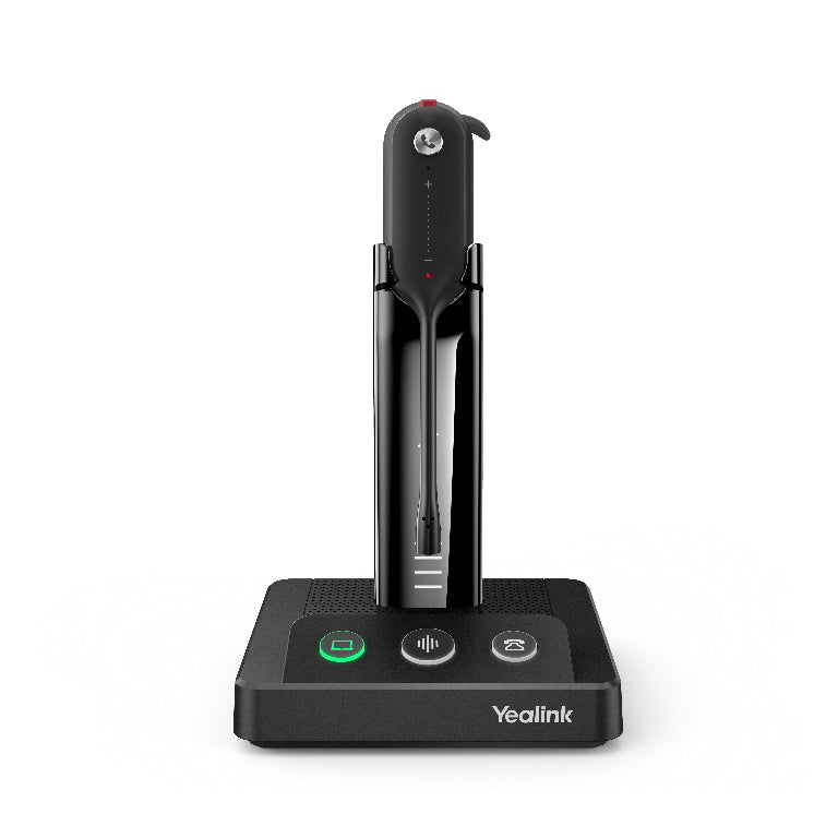 Yealink WH63-UC UC Convertible DECT Wireless Headset Busylight on Headset 2x Microphones HD