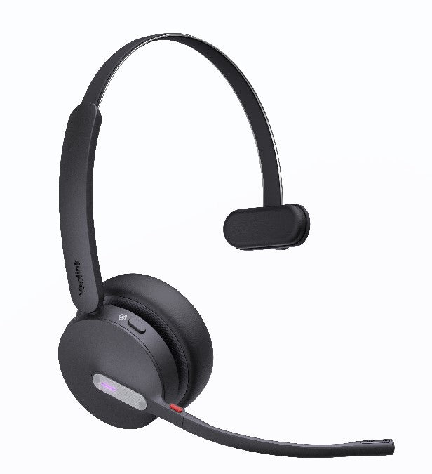 Yealink WH64-Mono-UC UC DECT/Bluetooth Headset with 3-Mic Noise Cancellation