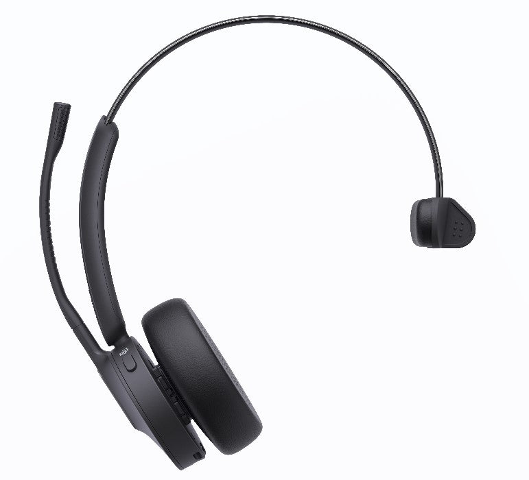 Yealink WH64-Mono-UC UC DECT/Bluetooth Headset with 3-Mic Noise Cancellation