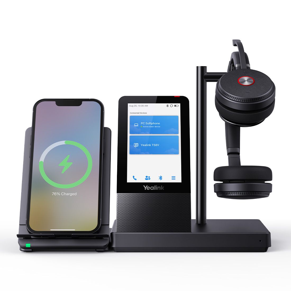 Yealink WH66-Dual-UC UC DECT Wireless Headset UC Workstation Hdvoice 2-Mic Noise