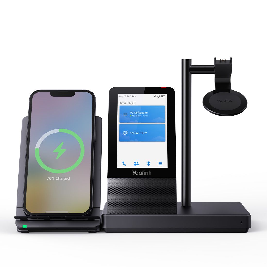 Yealink WH66-Mono-UC UC DECT Wireless Headset UC Workstation HD Voice 2-Mic Noise