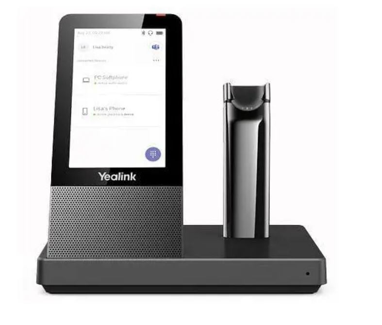 Yealink WH67-Teams DECT Wireless Convertible Headset UC Workstation HD Voice 2-Mic
