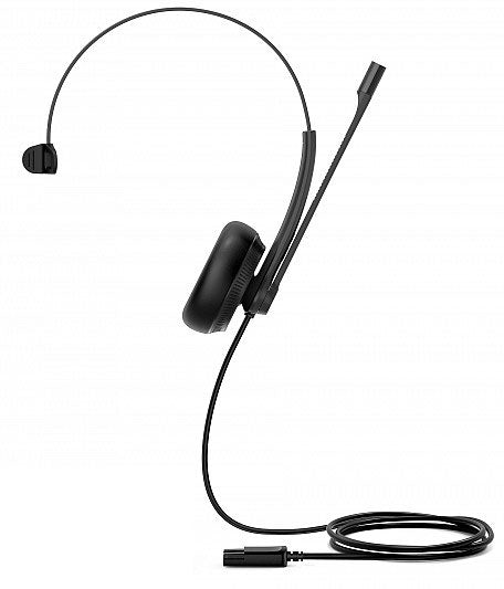 Yealink YHM341-LITE Wideband Qd Mono Headset Leather Ear Cushion for IP Phones Qd Cord Not Included