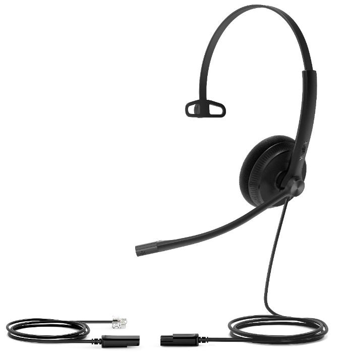 Yealink YHS34-Mono Wired Headset with Qd to Rj Port Wideband Noise-canceling Headset