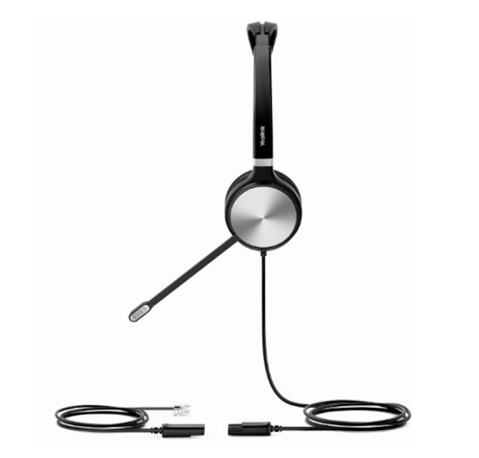Yealink YHS36-Dual Wideband Headset for IP Phone Binaural Ear RJ9 Headset Jack