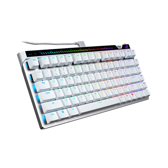 ASUS M705 ROG Falchion Ace 75 HE Gaming Keyboard - WHITE, HFXV2Magnetic, USB2.0TypeC, 75%,8000Hz, 0.125ms, Windows10/11, GearLink - ROG FALCHION ACE 75HE WT