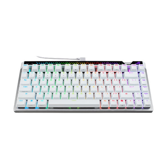 ASUS M705 ROG Falchion Ace 75 HE Gaming Keyboard - WHITE, HFXV2Magnetic, USB2.0TypeC, 75%,8000Hz, 0.125ms, Windows10/11, GearLink - ROG FALCHION ACE 75HE WT
