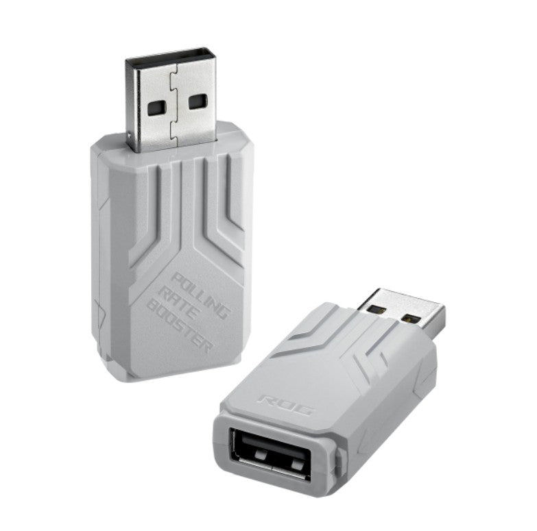 ASUS ROG Polling Rate Booster – Wireless USB Adapter up to True 8000Hz, Compatible with ROG Mice & Keyboards, White