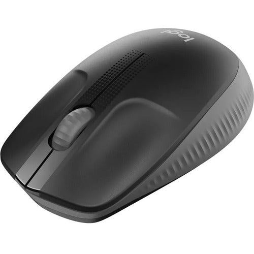 Logitech M190 Full-size Mouse - USB - Optical - 3 Button(s) - Charcoal - Wireless