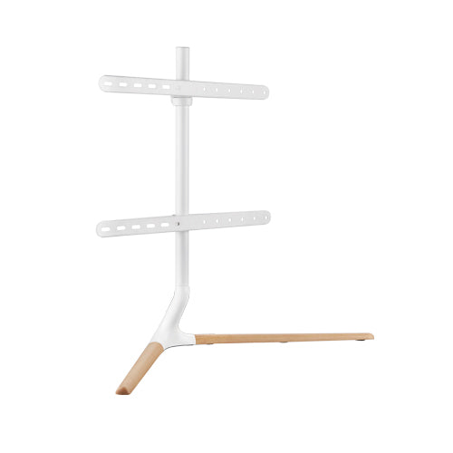 Brateck Modern Linear Tabletop TV Stand For 49'-70' TVs, Weight Capacity: 40kg   -- Matte White & Beech 970x350x765mm