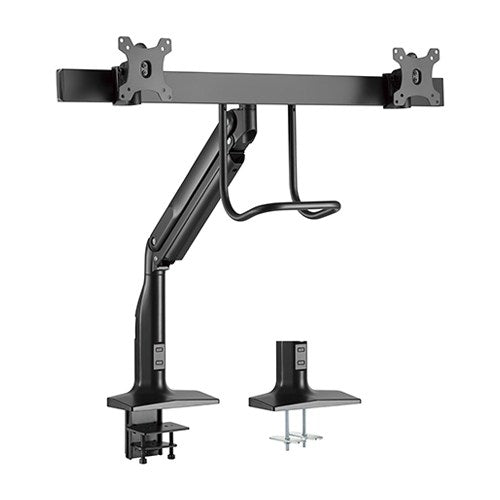 Brateck Dual Monitors Select Gas Spring Aluminum Monitor Arm Fit Most 17â€˜-35â€™ Monitors Up to 10kg per screen VESA 75x75/100x100