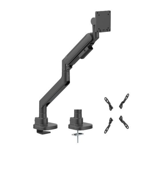 Brateck LDT87-C012-B TITAN HEAVY-DUTY GAS SPRING MONITOR ARM BLACK, Fit Screen Size: 24'-57' Up to 27 KG