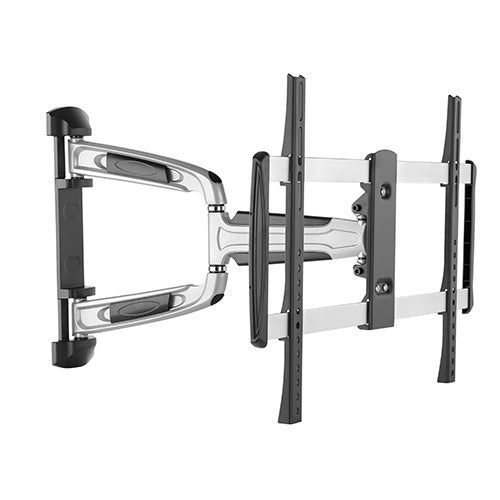 Brateck Chic Aluminum Full-Motion TV Wall Mount For 37'-70' Curved & Flat panel TVs up to 35KG, Matte Black & Metallic Grey