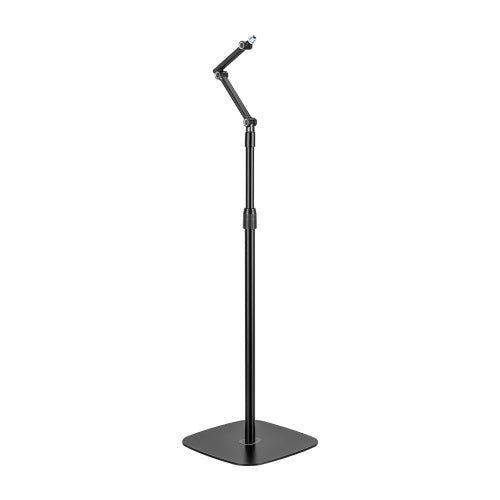 Brateck Stylish Height Adjustable Microphone Floor Stand(Matte Black & Light Grey) 320x320x1694mm