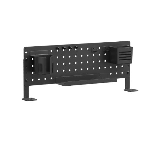 Brateck PB-007-01-B DESK PEGBOARD ORGANIZER WITH STORAGE KITS  (BLACK)  600x100x240mm