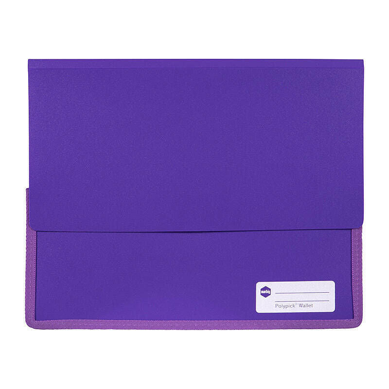 Marbig Polypick A4 Heavy Duty Document Wallet Prpl - 2011519