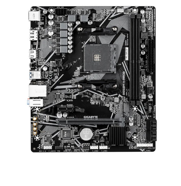 Gigabyte B550M H ARGB Micro-ATX B550 AM4 Micro-ATX Motherboard â€“ DDR4, Gigabit LAN