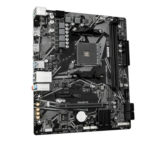 Gigabyte B550M H ARGB Micro-ATX B550 AM4 Micro-ATX Motherboard â€“ DDR4, Gigabit LAN
