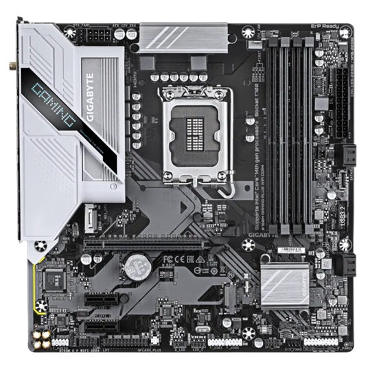 Gigabyte B760M GAMING PLUS Wi-Fi DDR4, B760 LGA 1700 Micro-ATX Motherboard â€“ DDR4, Wi-Fi 6 â€“ B760M G P WIFI DDR4
