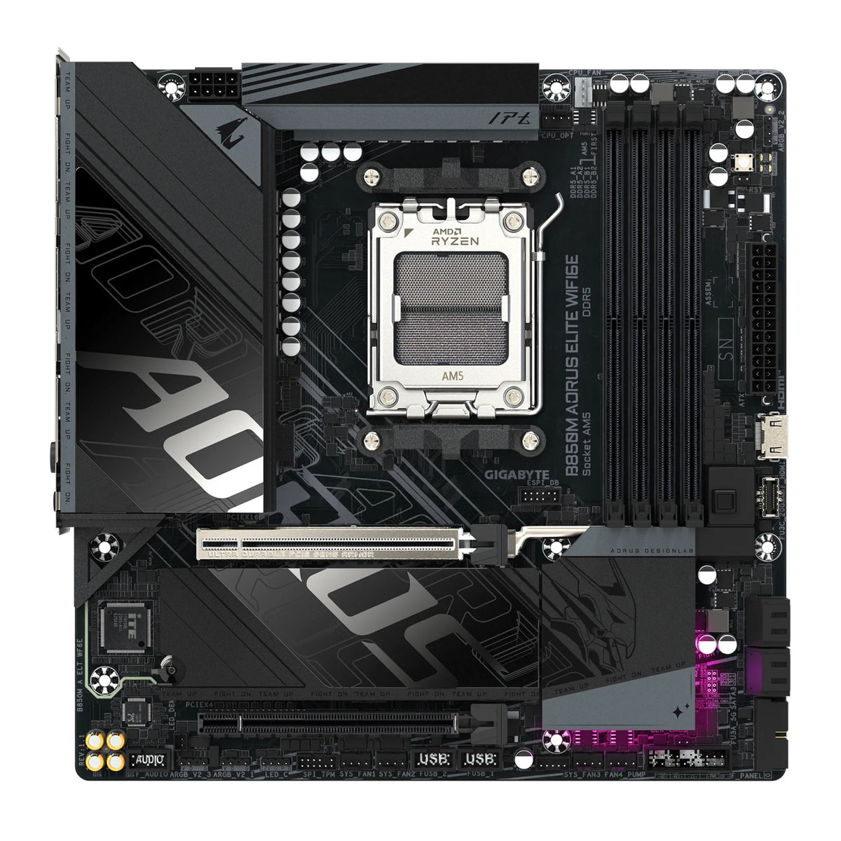 Gigabyte B850M A ELT Wi-Fi 6E, B850 AM5 ATX Motherboard â€“ DDR5 up to 256GB, Wi-Fi 6E, 2.5GbE â€“ B850M AORUS ELITE WIFI6E