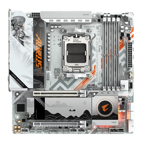Gigabyte B850M AORUS ELITE Wi-Fi 7 ICE-P  Motherboard â€“ Wi-Fi 7 â€“ B850M A ELT WF7 ICE-P