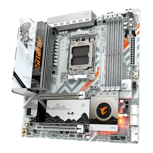 Gigabyte B850M AORUS ELITE Wi-Fi 7 ICE-P  Motherboard â€“ Wi-Fi 7 â€“ B850M A ELT WF7 ICE-P